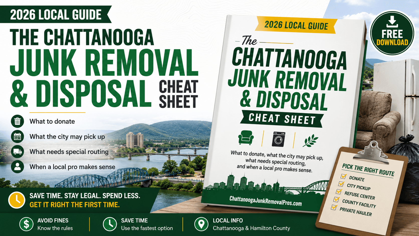 2026 Chattanooga Junk Removal and Disposal Cheat Sheet cover